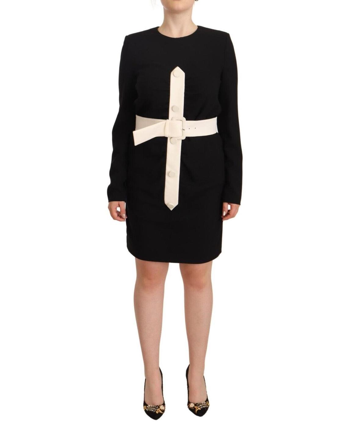 Givenchy Mini Dress Long Sleeves Wool Wo - Black Dresses main product photo
