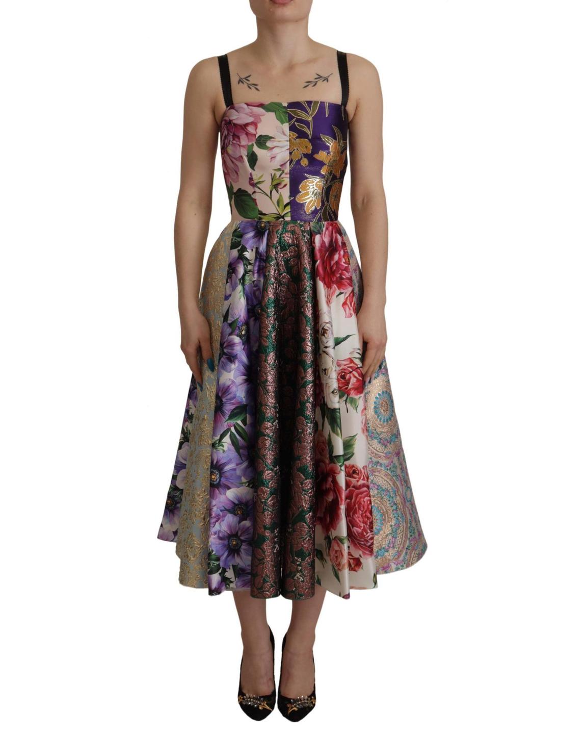 Floral ALine Dress Multicolor Wo Dresses main product photo