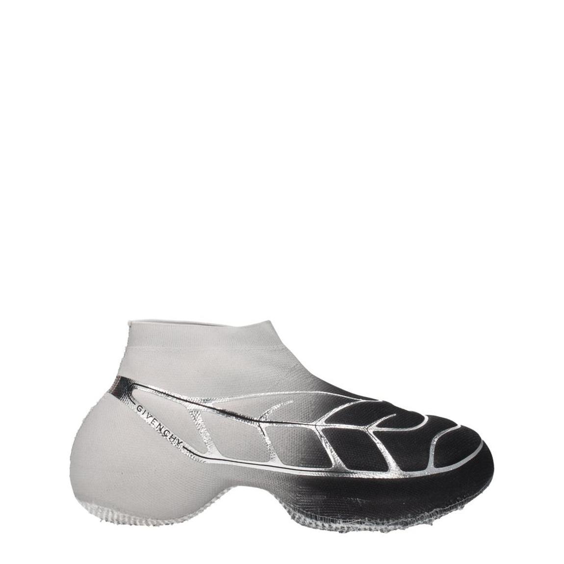 Fabric Sneakers with Side Logo and Mid Heels - Black main product photo