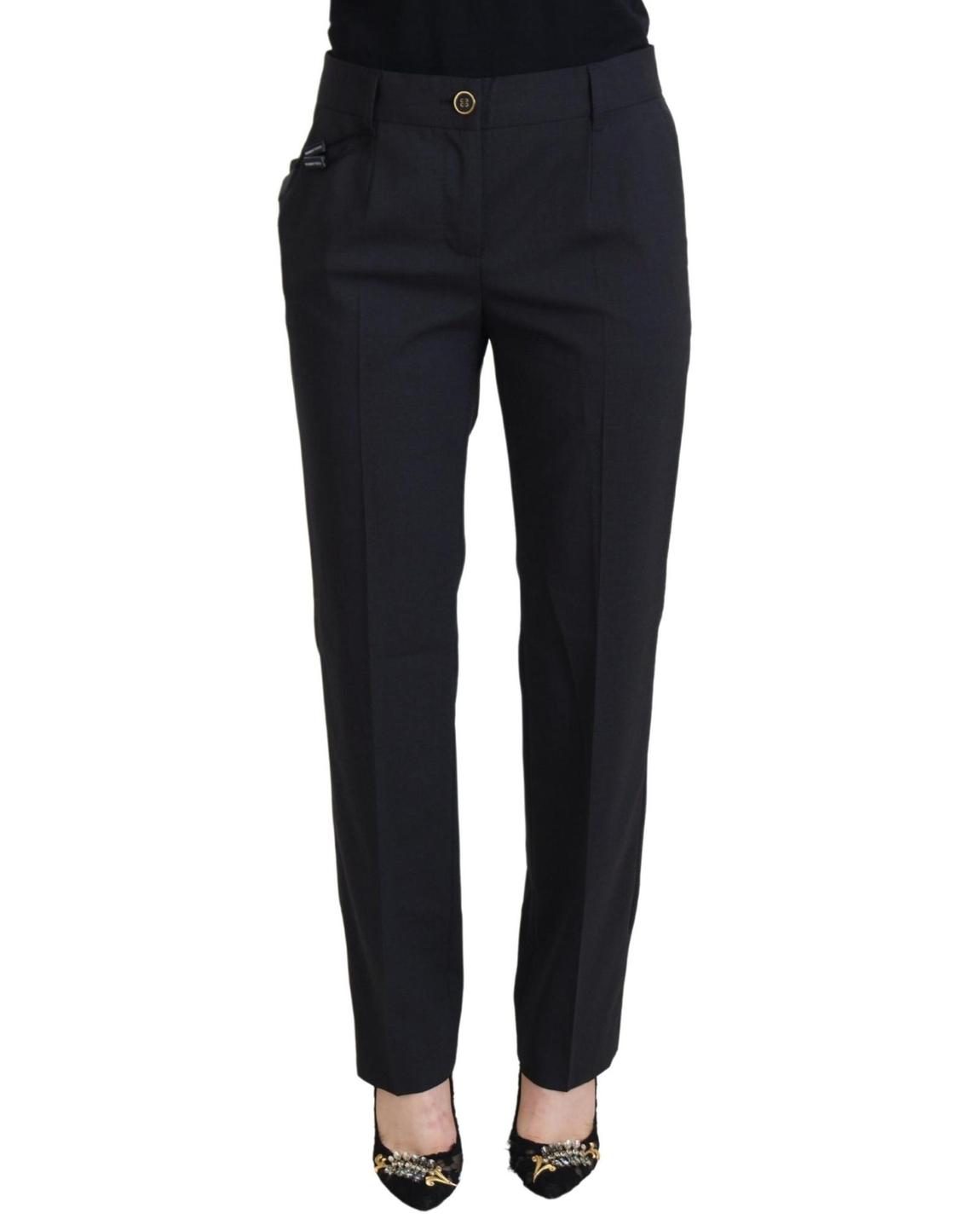Straight Leg Trousers Wo - Gray Jeans main product photo