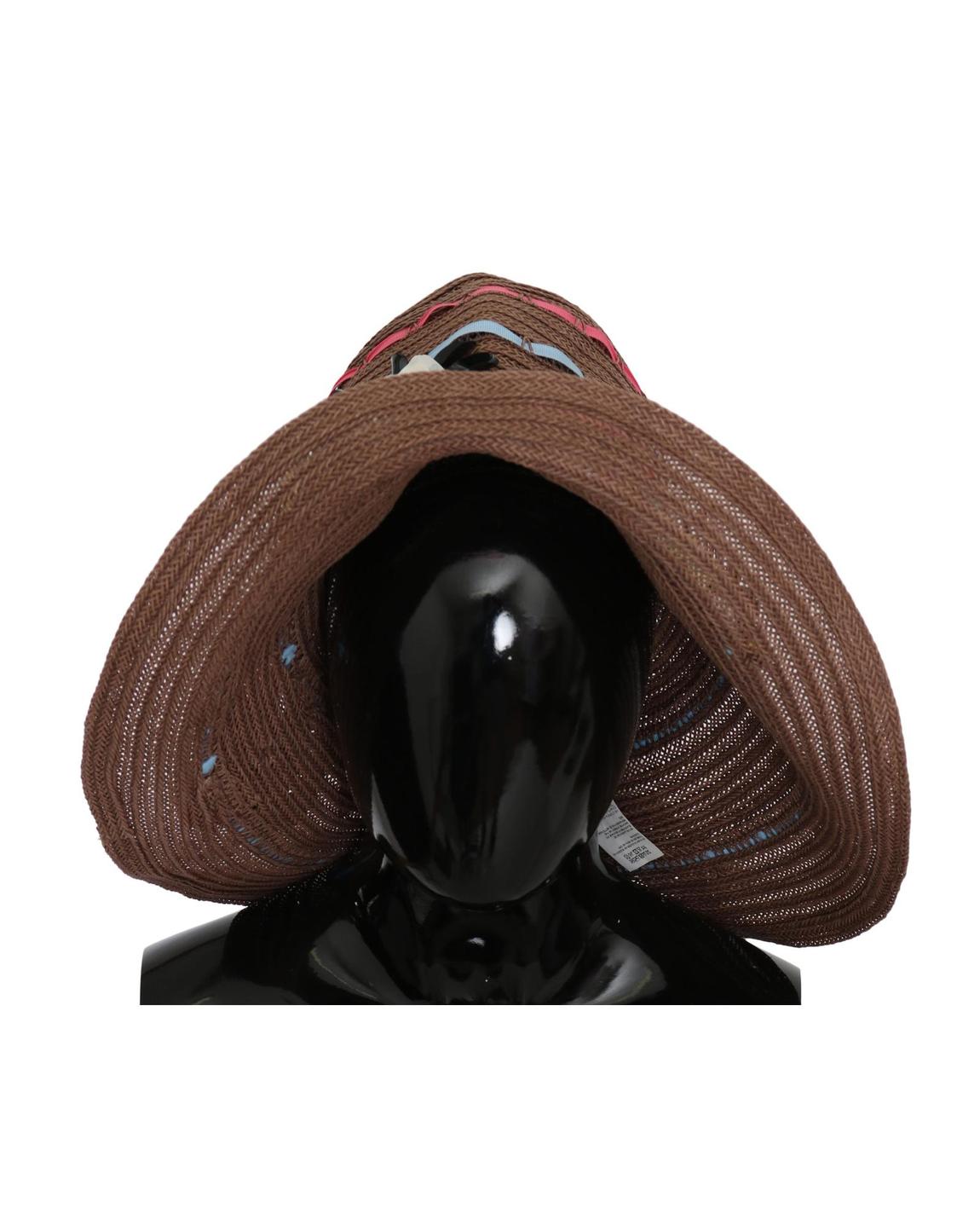 Dolce Gabbana Brown Straw Sun Hat Wo main product photo
