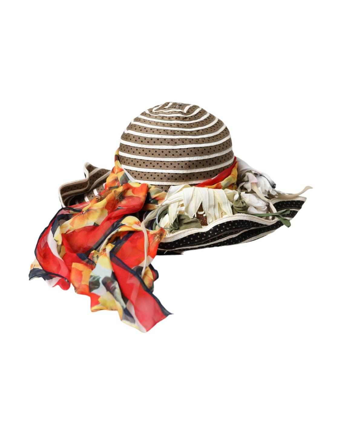 Floral Print Sun Hat Model 9529 Wo - Multicolor main product photo