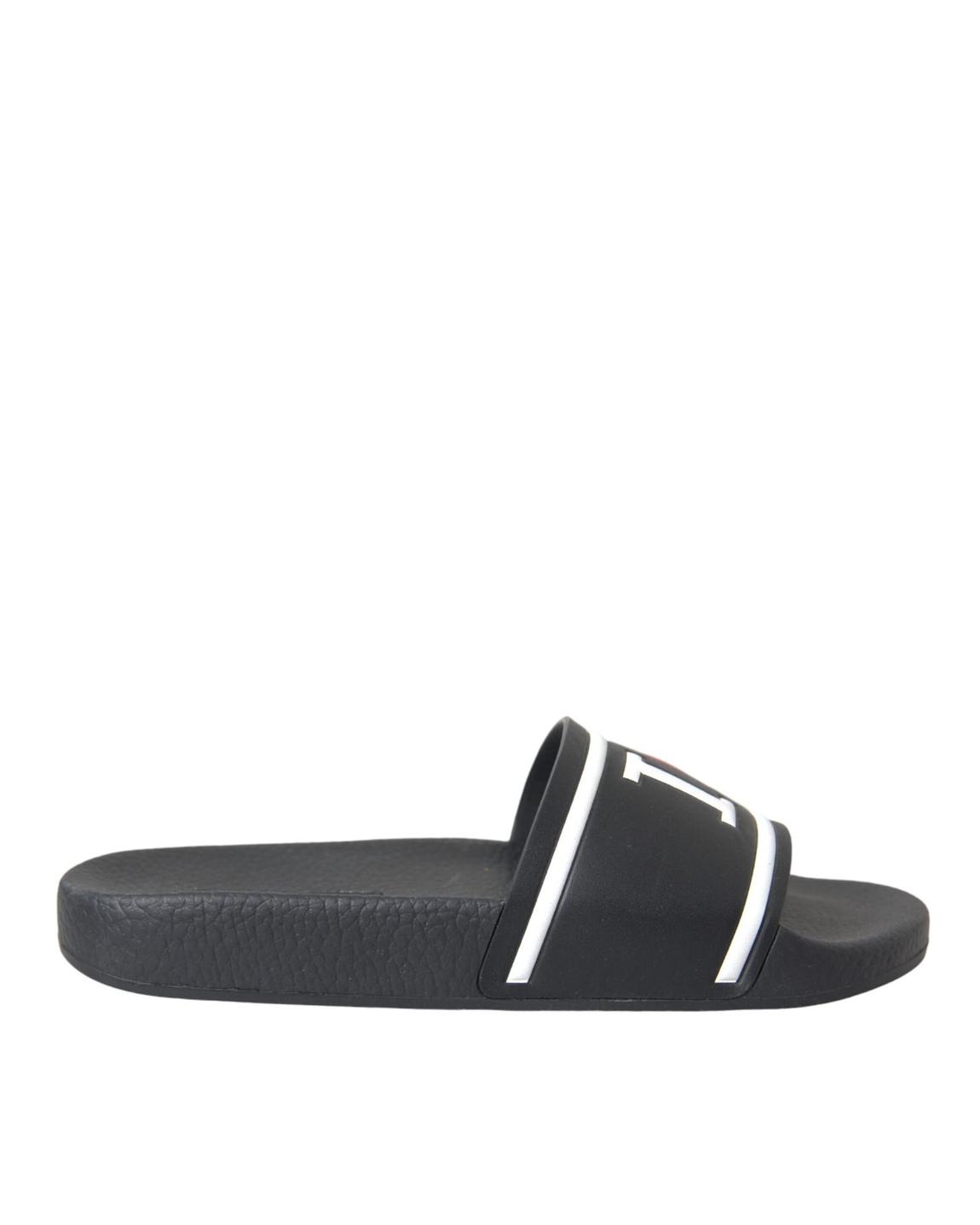 Rubber Slides Portofino Style Wo - Black Flat Shoes main product photo