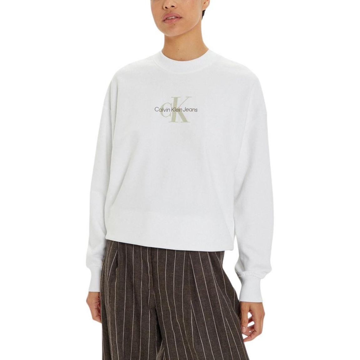 Crew Neck Knit Sweater Wo - White Clothing main product photo