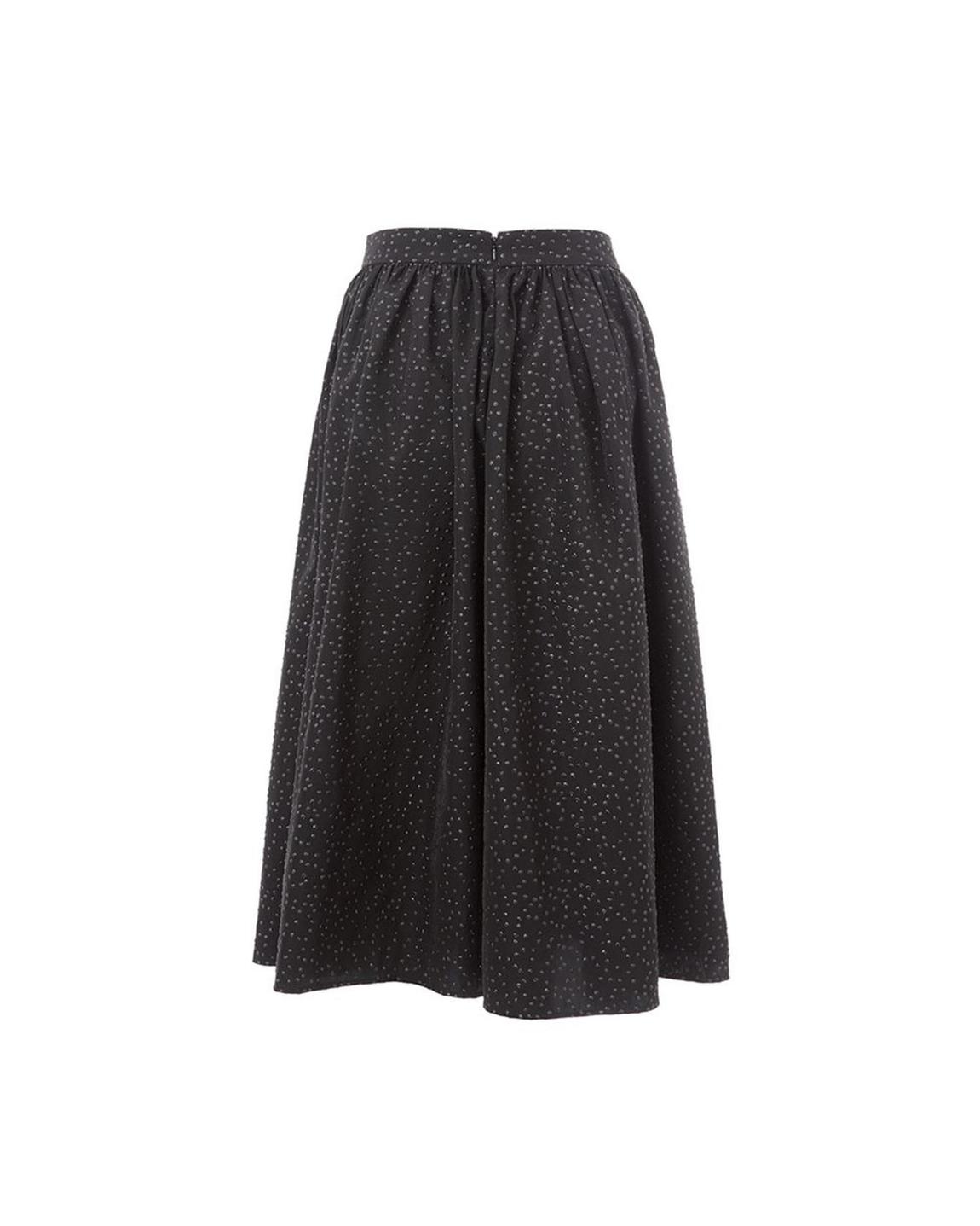 Midi Aline SkirtSpeckled Pattern Wo - Black main product photo