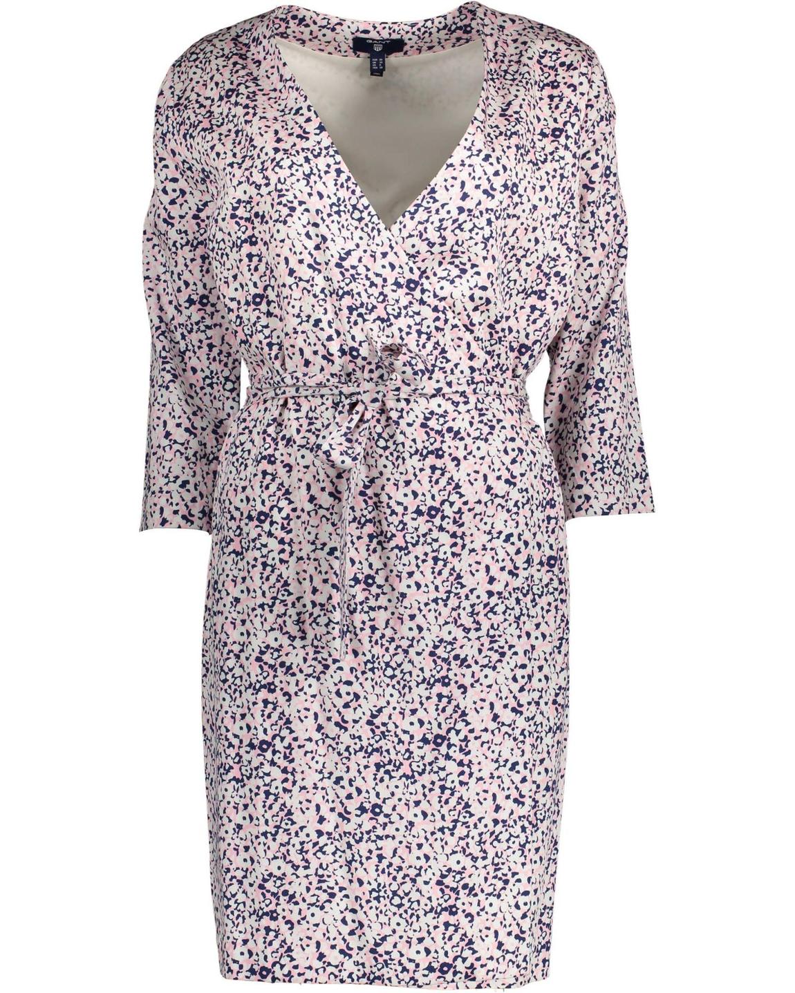 Floral Print Wrap Dress Model GA5272 Wo - Multicolor Dresses main product photo