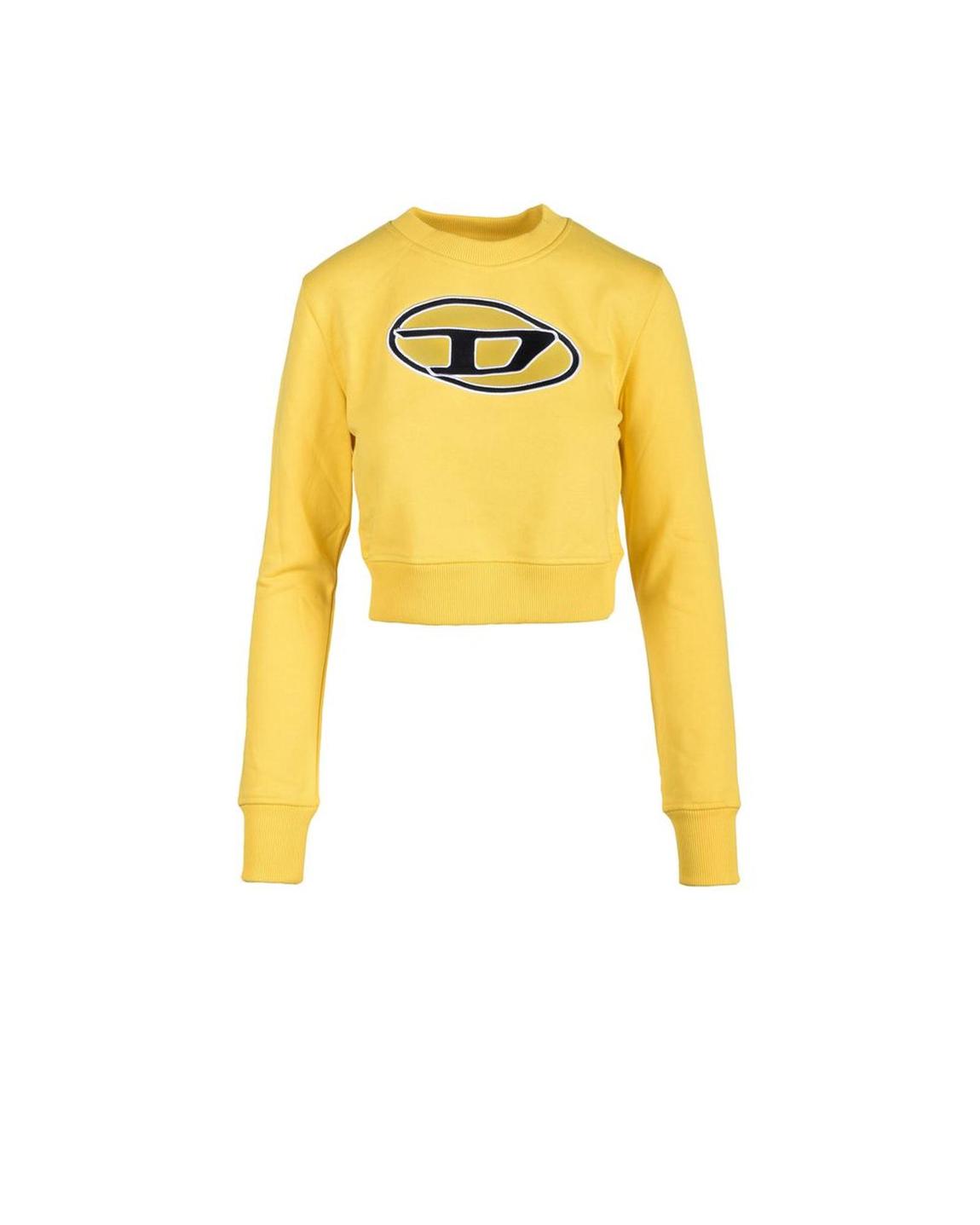 Yellow Cropped Sweatshirt Clothing main product photo