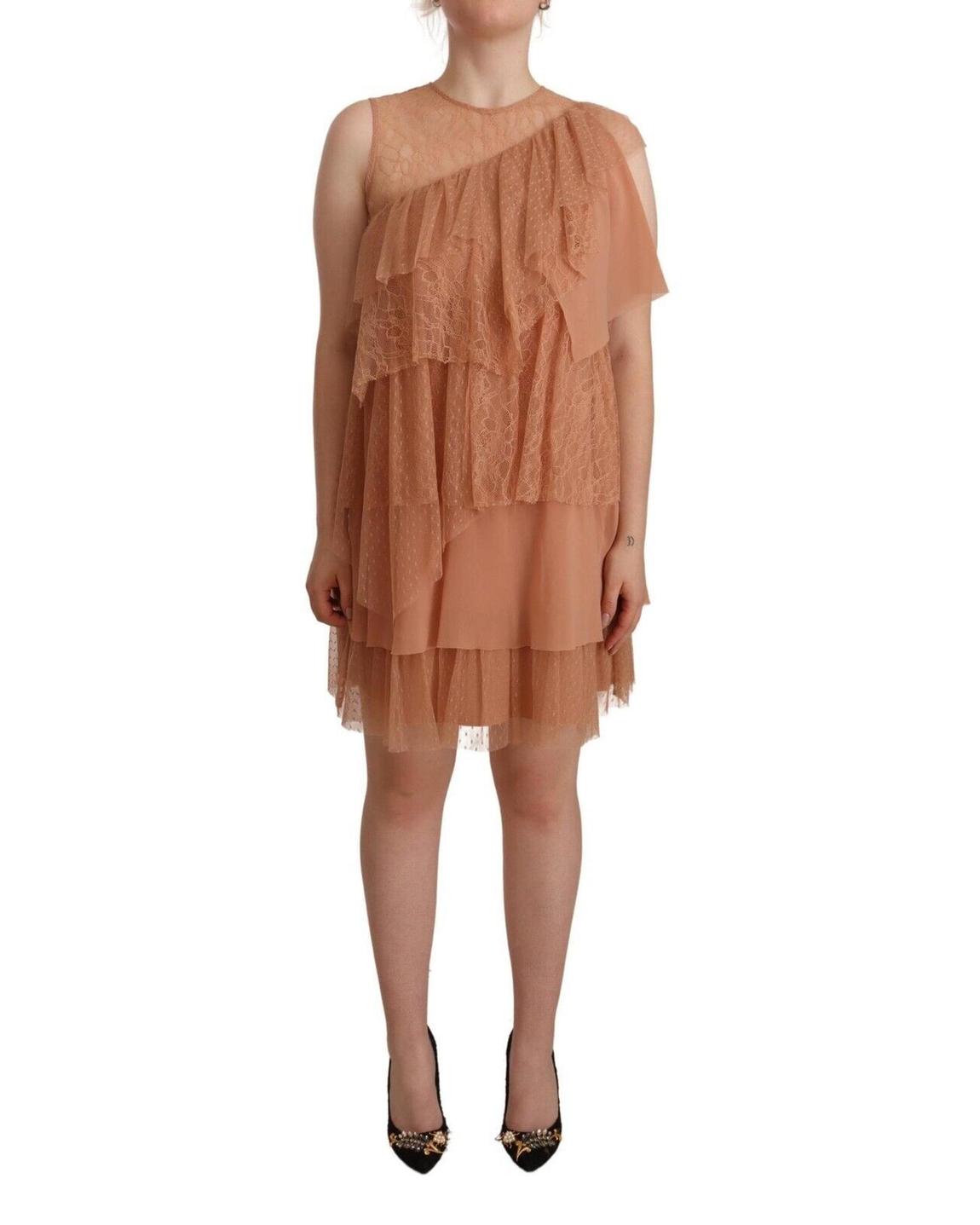 Liu Jo Dress Tiered Ruffle Relaxed Fit - Pink Dresses main product photo