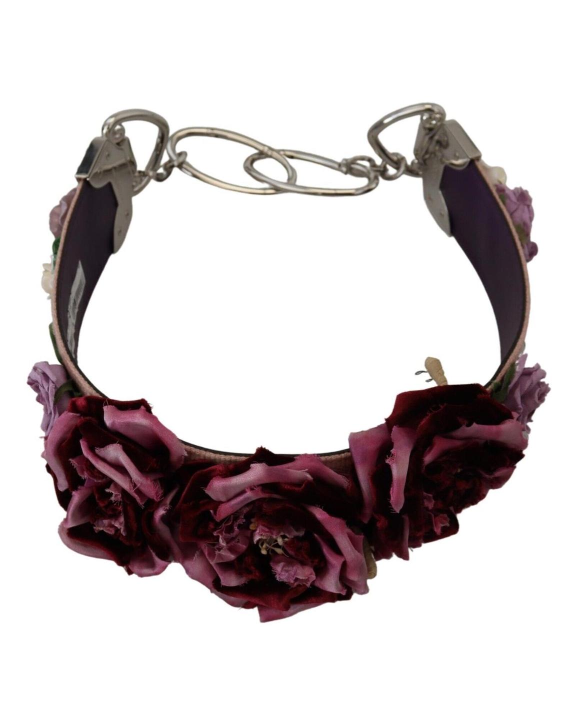 Elegant Floral Accent Ribbon Choker Fashionable Necklace Wo - main product photo