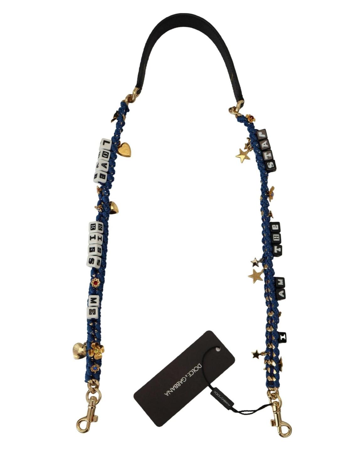 Braided Rope Bag Strap with Charms Wo - Multicolor main product photo