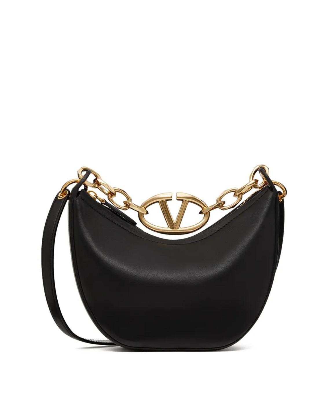 Roman Stud Small Shoulder Bag Wo - Black Handbags main product photo