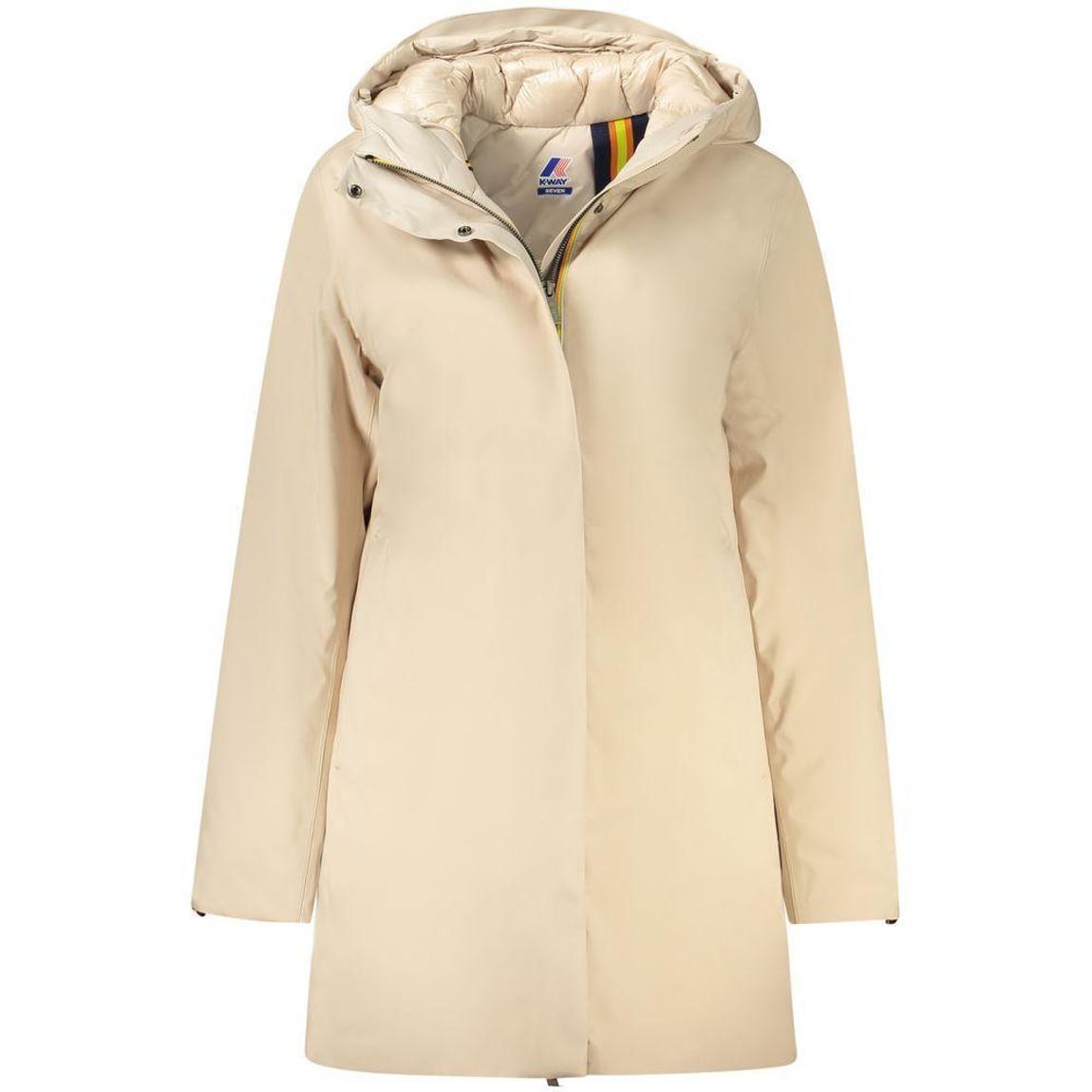 Jasmin Long Padded Jacket - Beige Jackets main product photo