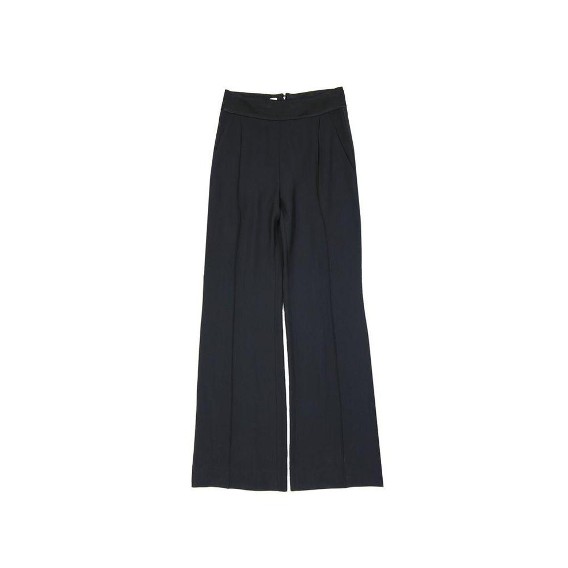 Classic Flared Trousers with Satin Detail and Back Zip Closure Wo - main product photo