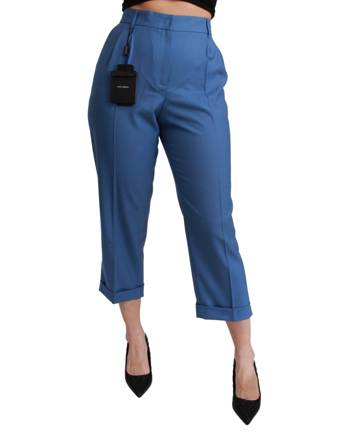 Dolce Gabbana PAN71060 Cropped Trousers Wo - Blue Jeans main product photo