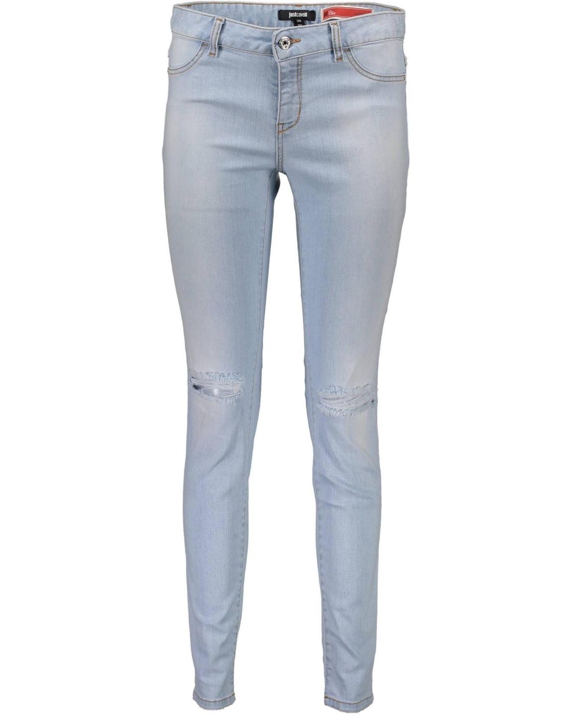 Skinny Jeans with Knee Rips - Light Blue Jeans main product photo