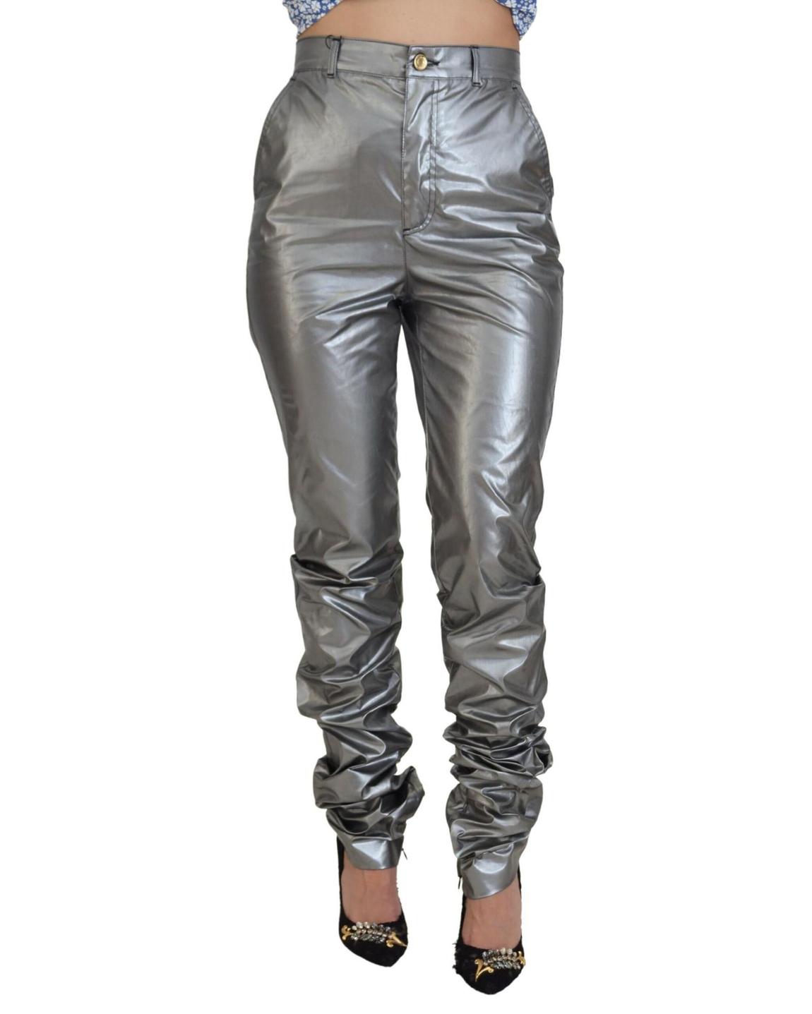 Metallic Trousers PAN74199 Wo - Silver Jeans main product photo
