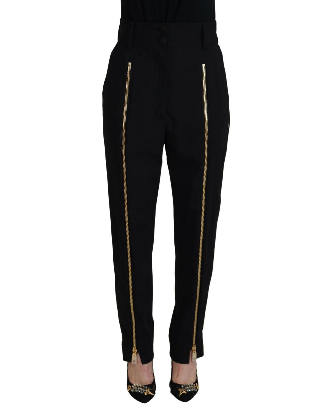 Side Zipper Trousers Wo - Black Jeans main product photo