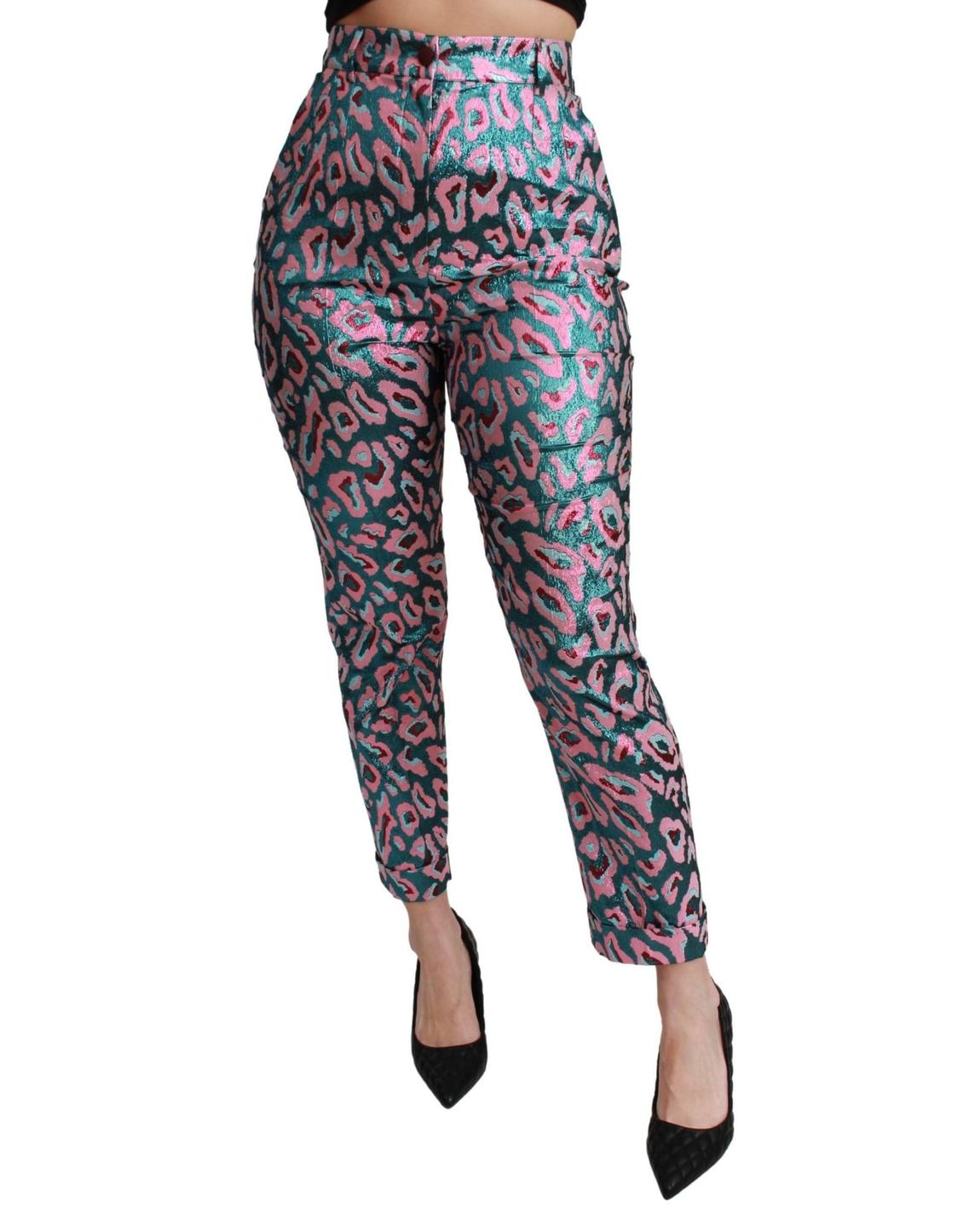 Leopard Print Trousers PAN71055 Wo - Multicolor Jeans main product photo