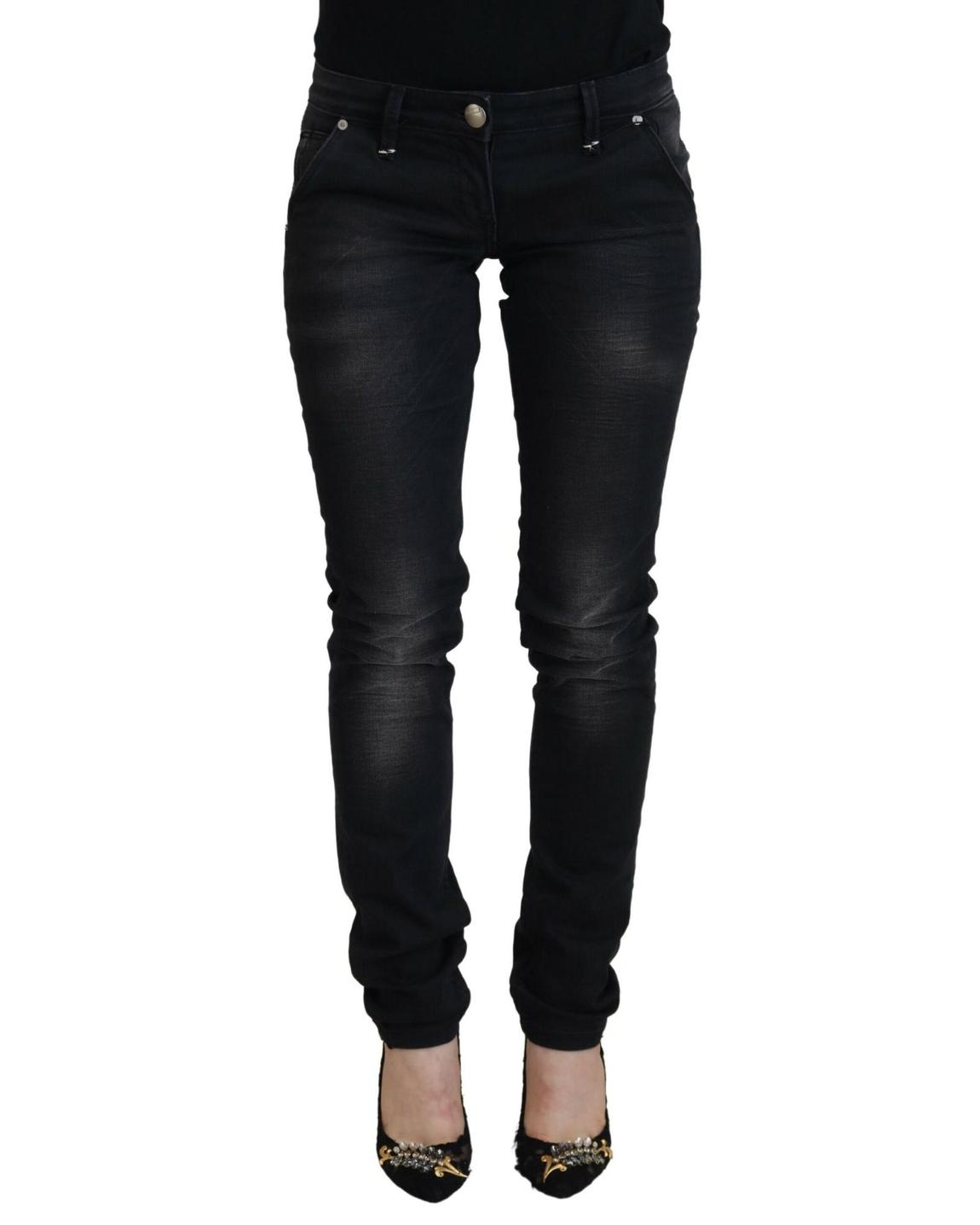 Skinny Stretch Jeans Wo - Black Jeans main product photo