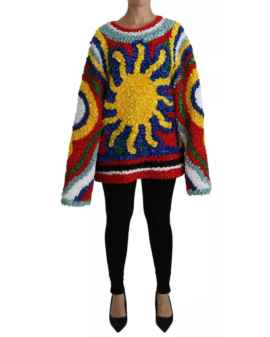 Ribbon-Embellished Sweater TSH4226 - Multicolor main product photo