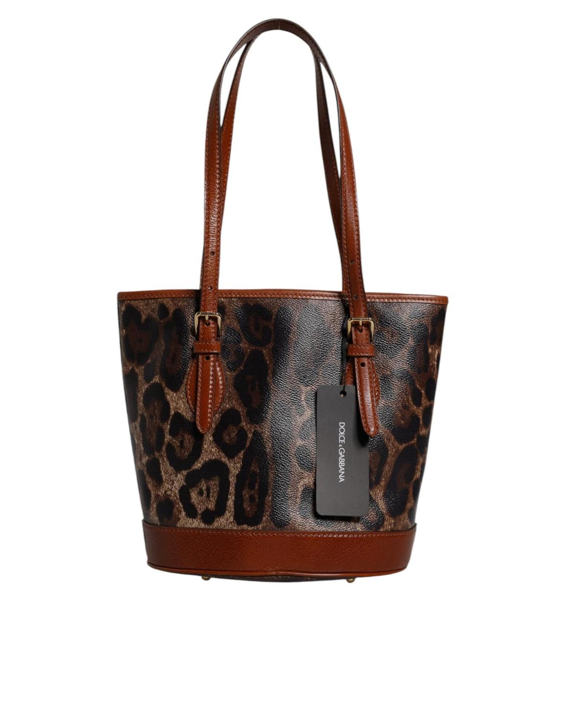 Leopard Print Tote Bag Wo - Brown main product photo