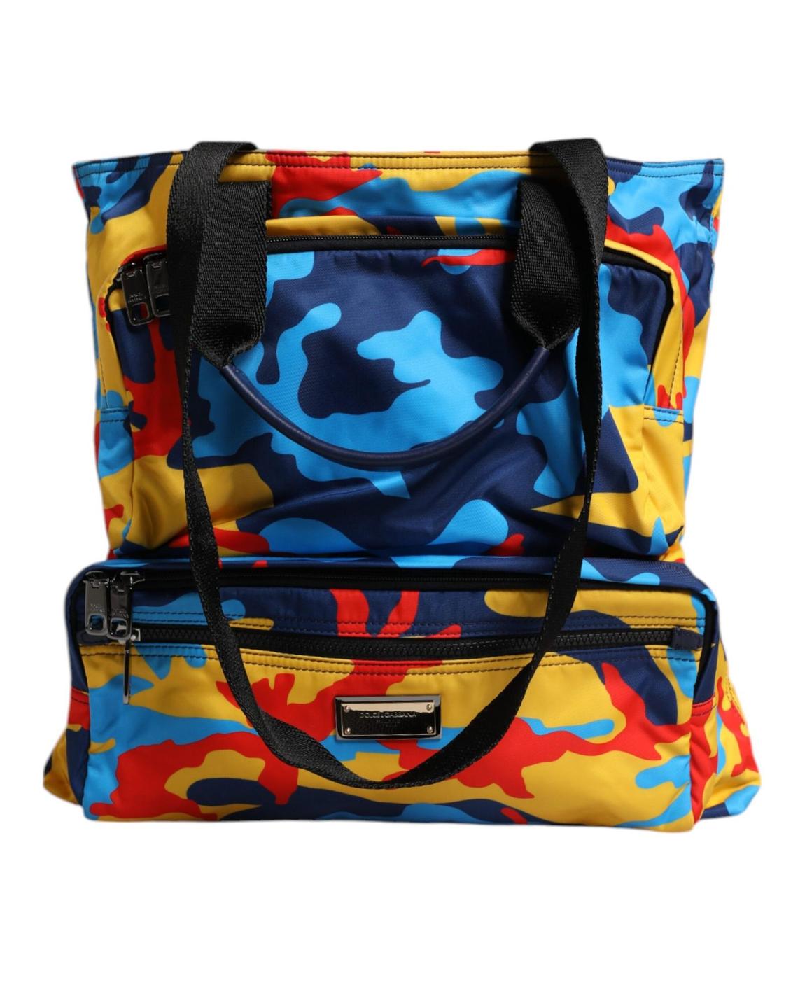 Camouflage Tote Double-Decker Style Wo - Multicolor Tote Bags main product photo