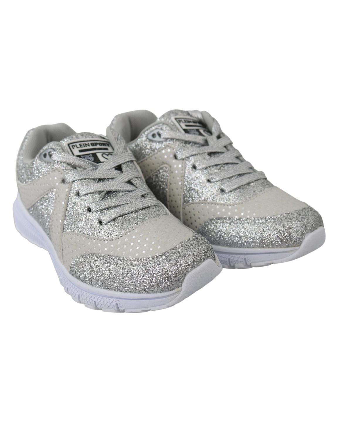 Glitter Sneakers Silver Style Women main product photo