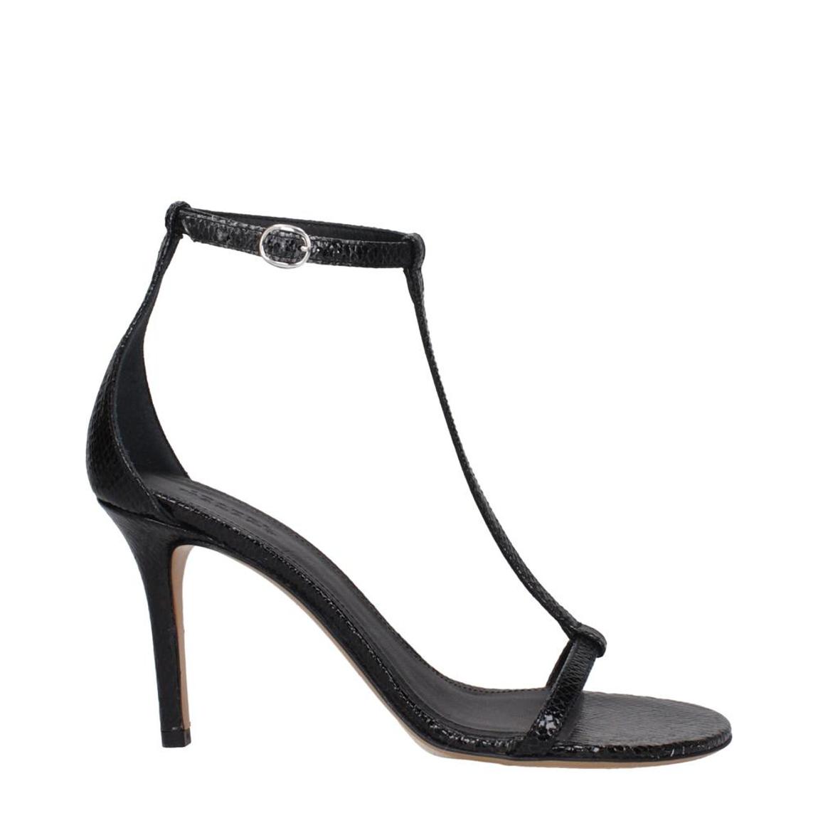 High Heel Leather Sandal with Buckle Closure and Open Toe Design Women main product photo
