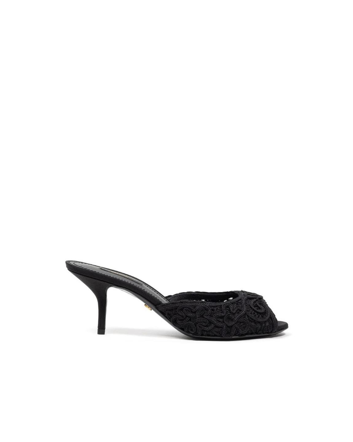 LaceDetailed Mules Black Wo Sandals main product photo