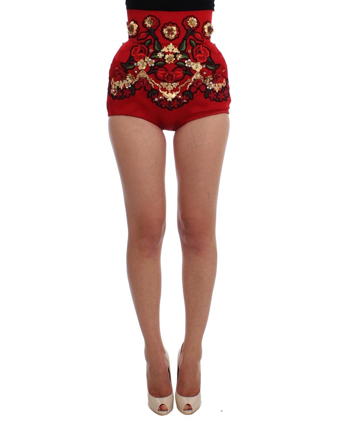 HighWaist Floral Embroidered Shorts Wo main product photo