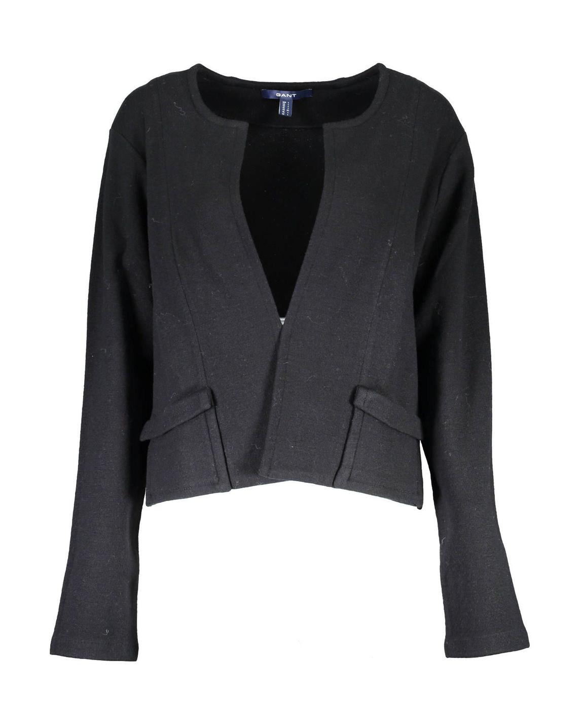 Cropped Cardigan Knitwear - Black Sweaters main product photo