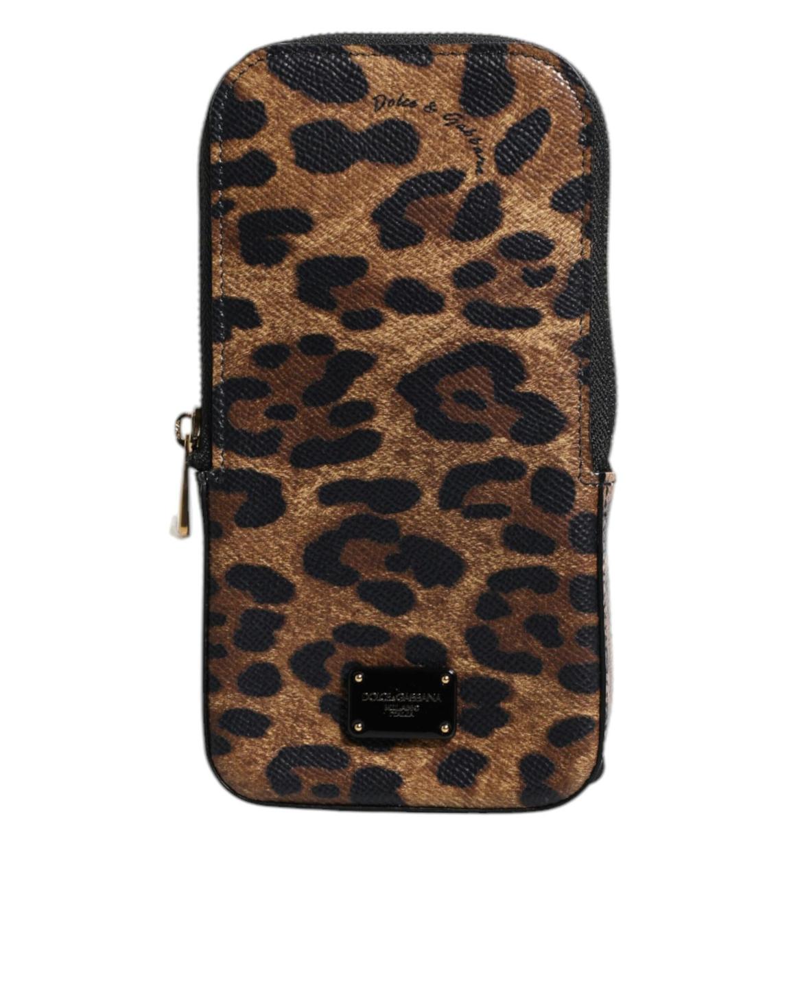 Leopard Print Wallet - Brown main product photo