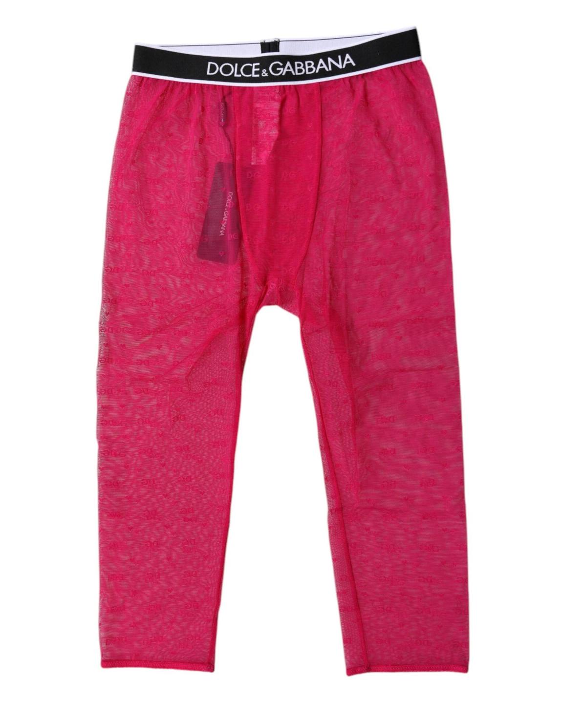 Mesh Underwear Logo Print Wo - Fuchsia main product photo