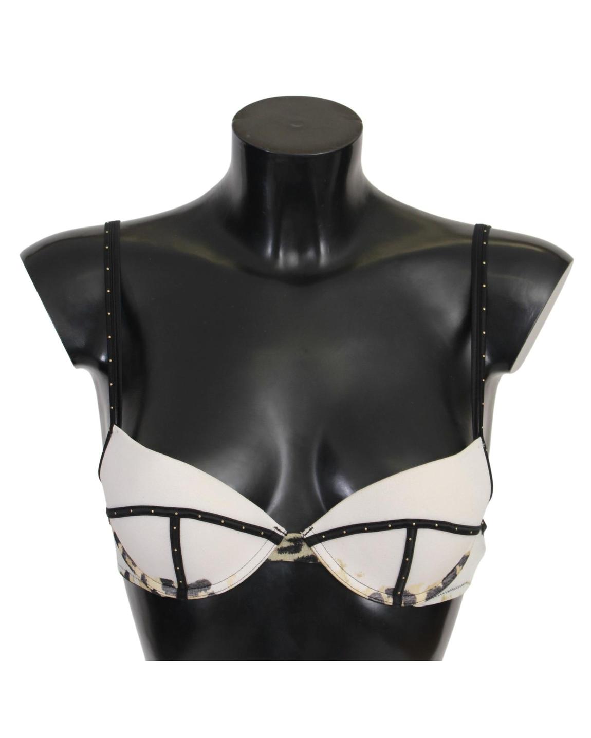 Just Cavalli Bikini Bra Leopard Print - White Underwear main product photo