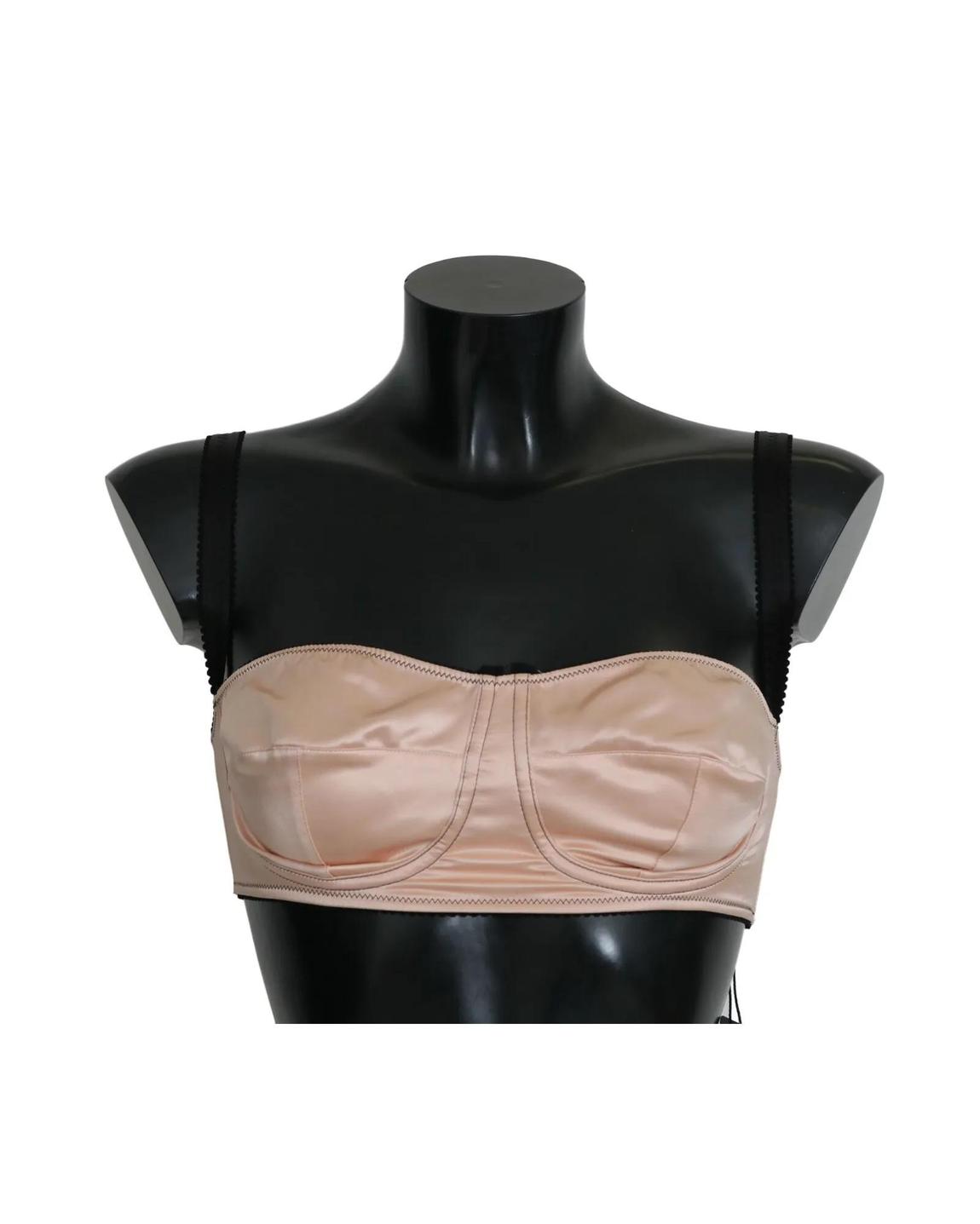 Silk Satin Underwire Bra Wo - Pink Underwear main product photo