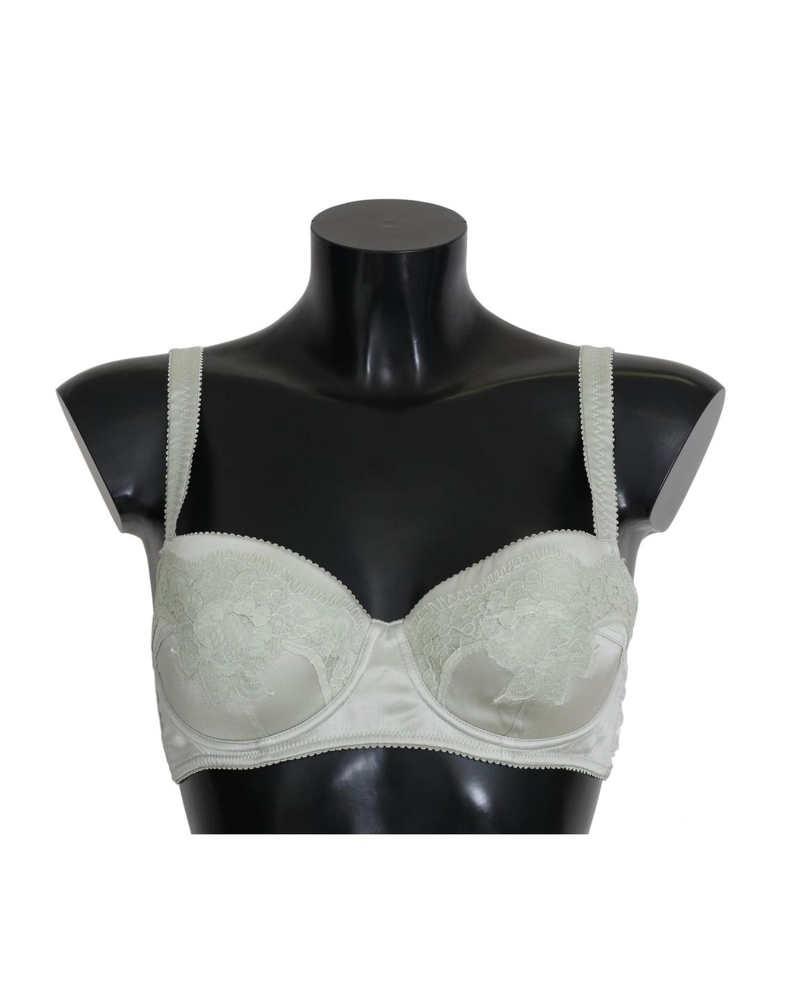 Lace Trim Underwire Bra Sage Green Wo Underwear main product photo