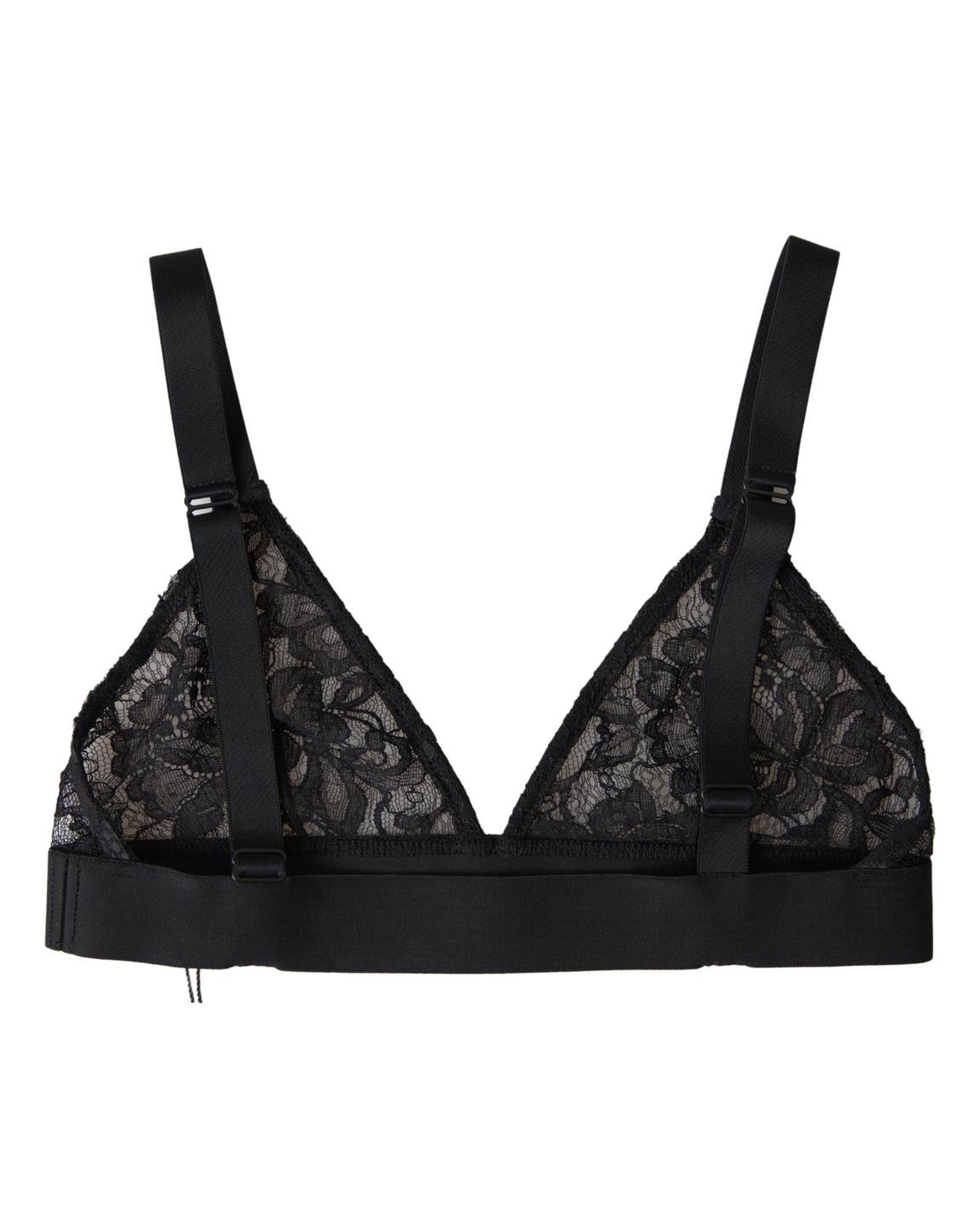 Lace Bralette Minimal Coverage Wo - Black Underwear main product photo