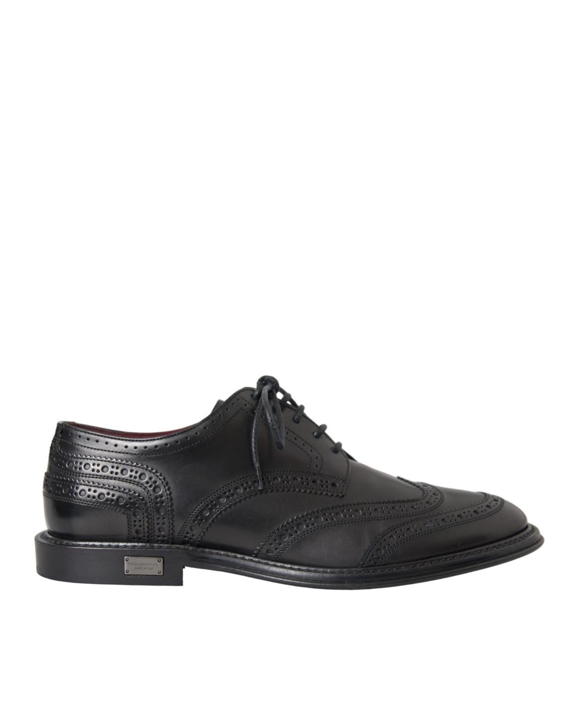 Wingtip Oxford Brogue Shoes - Black Formal Shoes main product photo