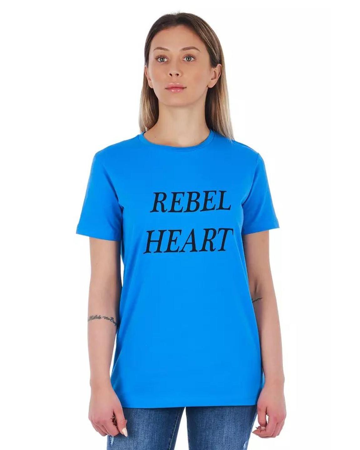 Rebel Heart TShirt Short Sleeve Tee - Light Blue Tops main product photo