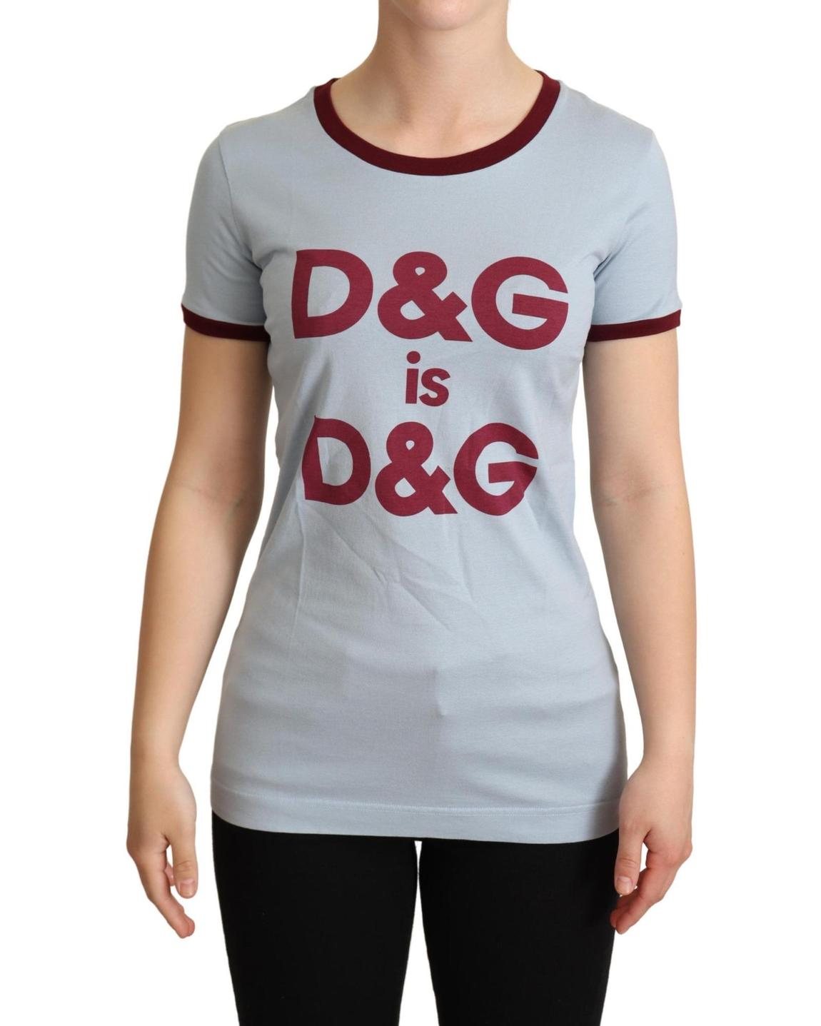 Dolce Gabbana TShirt Short Sleeves Wo - Blue Tops main product photo
