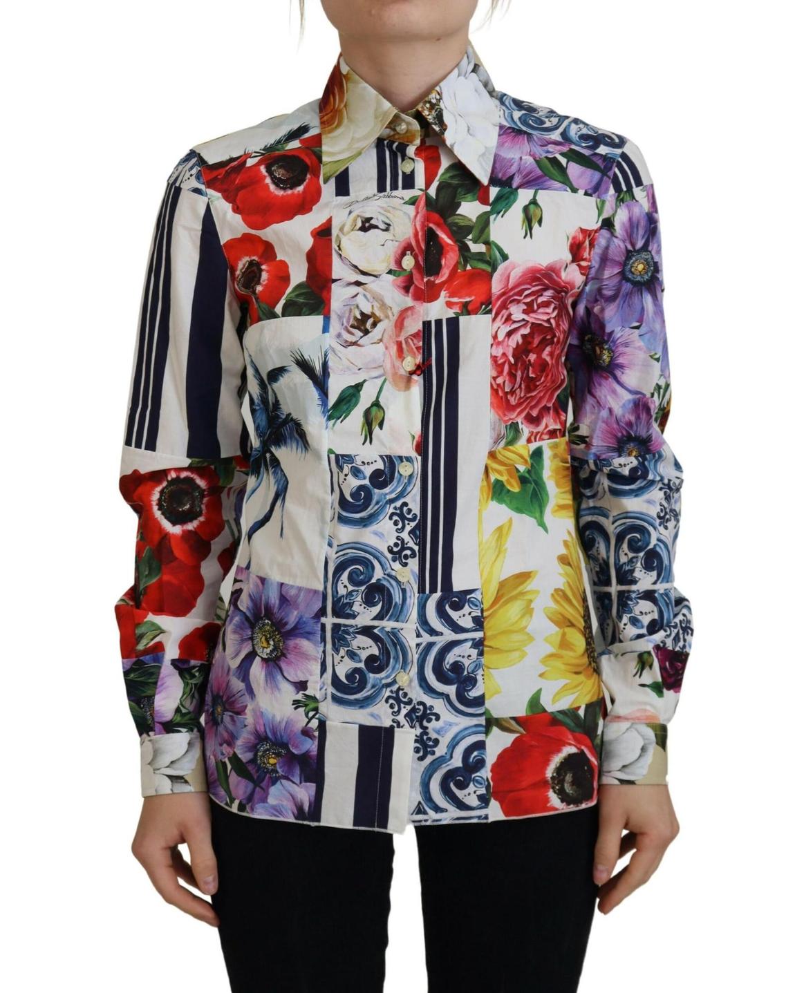 Floral Print Shirt TSH83752 Wo - Multicolor Tops main product photo