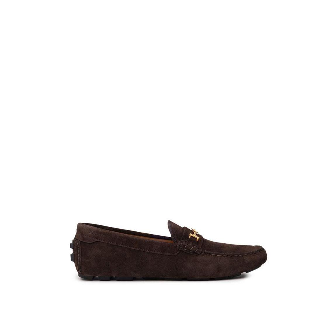 Suede Leather Driver Loafer - Brown General main product photo