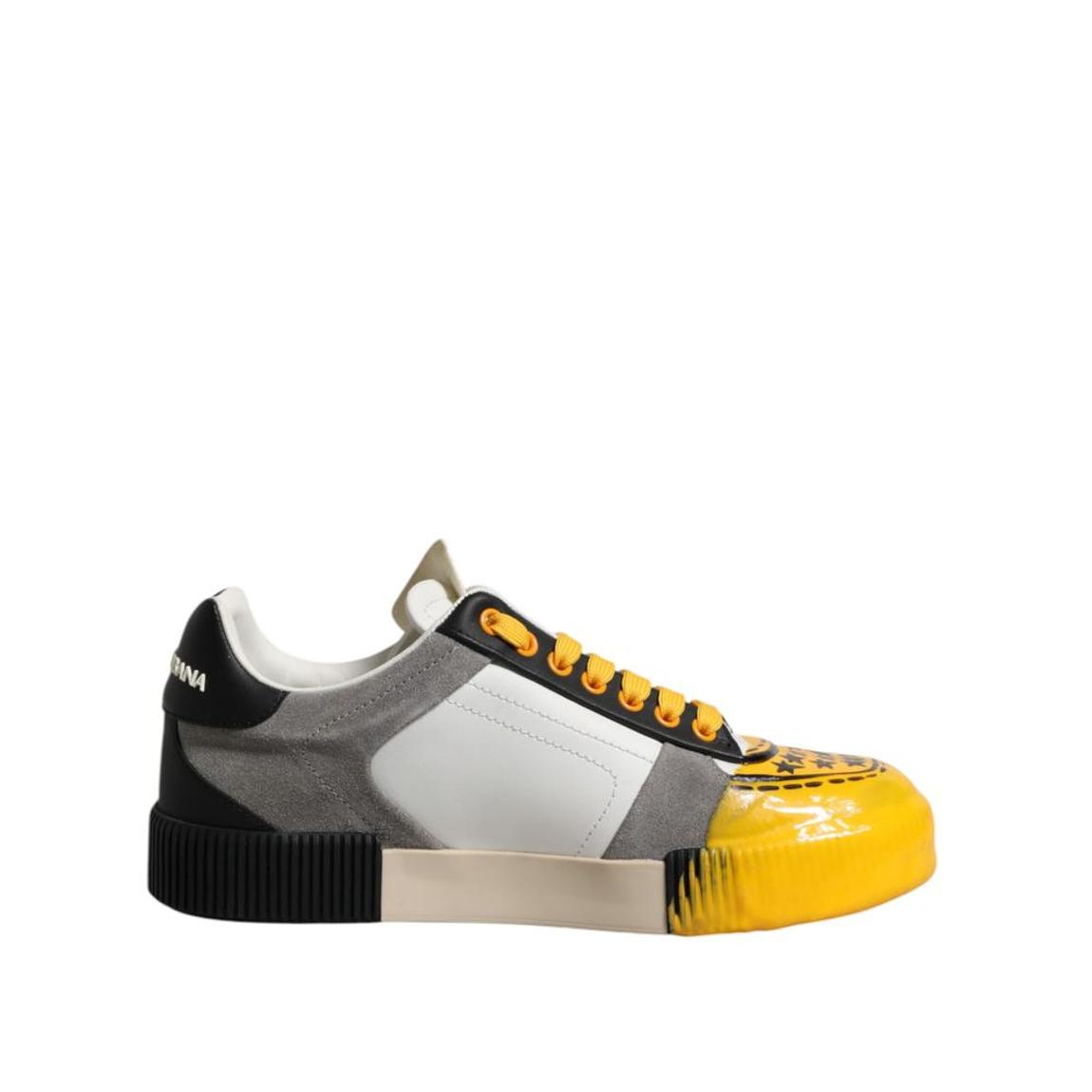 Low Top Calfskin Leather Sneakers with Logo Details and Rubber Sole main product photo