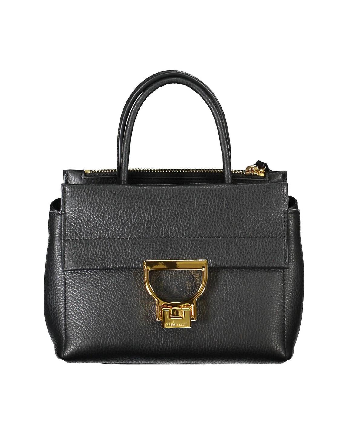 Arlettis Mini Handbag Leather Top Handle - Black main product photo
