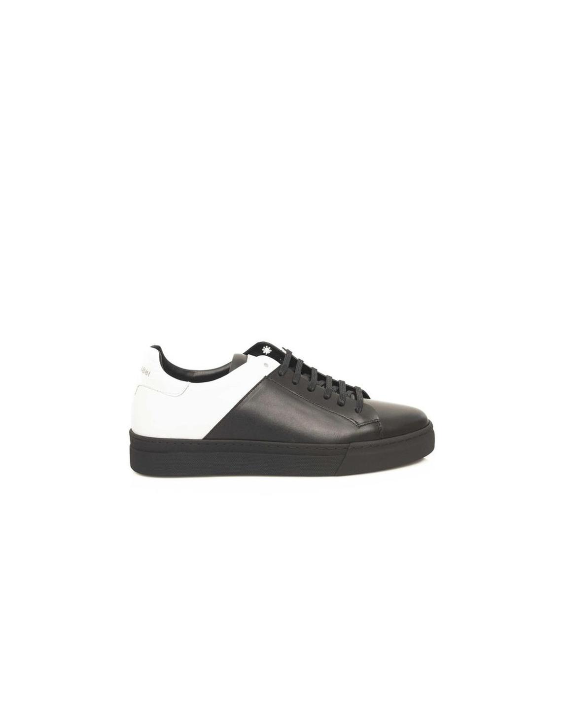 Twotone Leather Sneakers Model CE24449 - Black And White main product photo