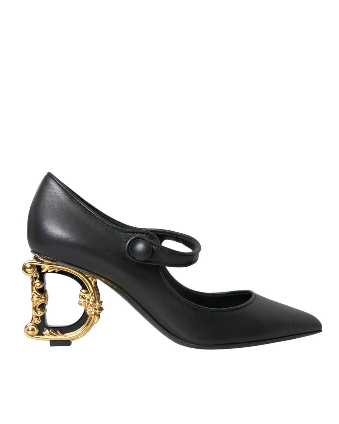 DG Mary Jane Pumps Black Leather Wo main product photo