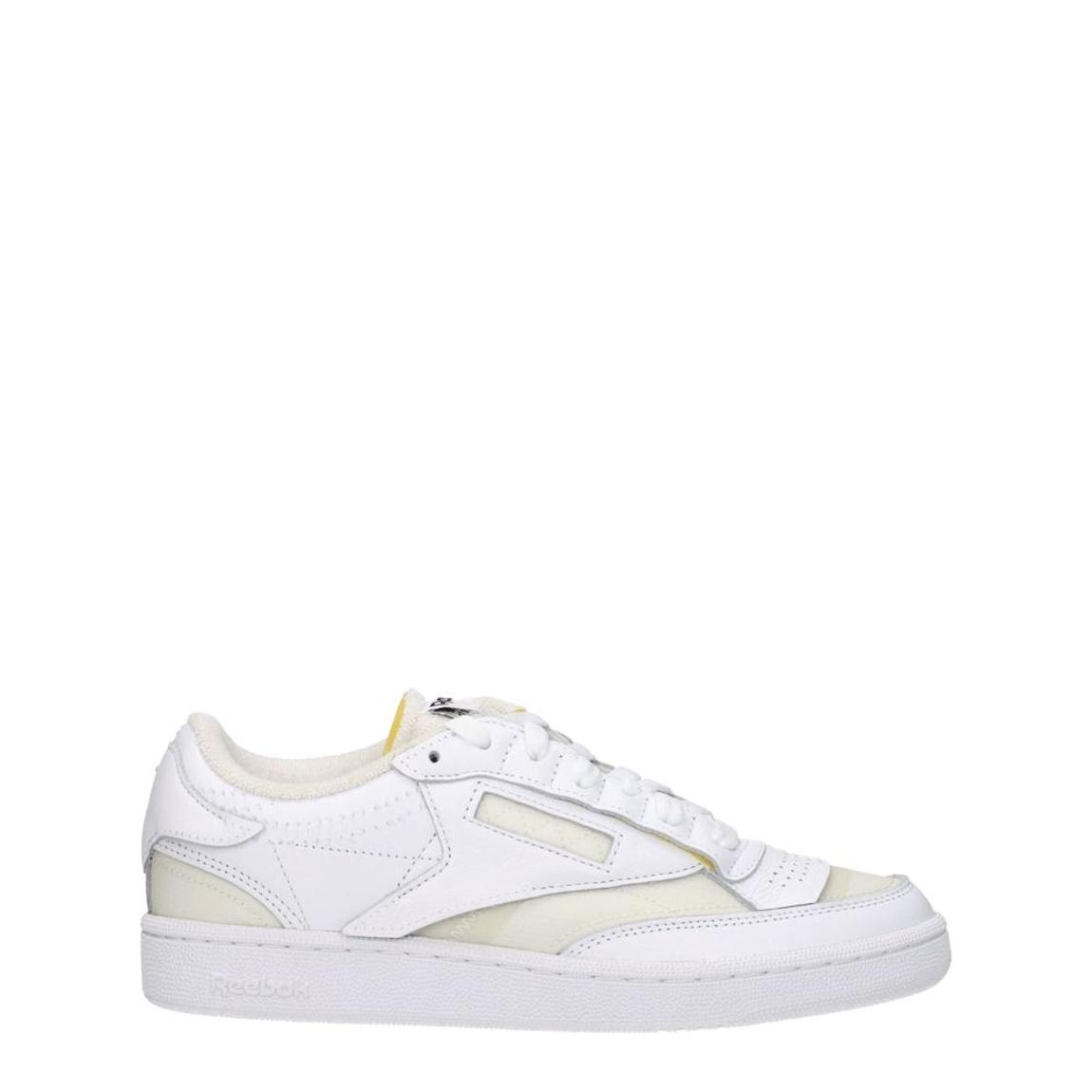 Fabric Sneakers with Logo Details and Lace-Up Closure Wo - White main product photo