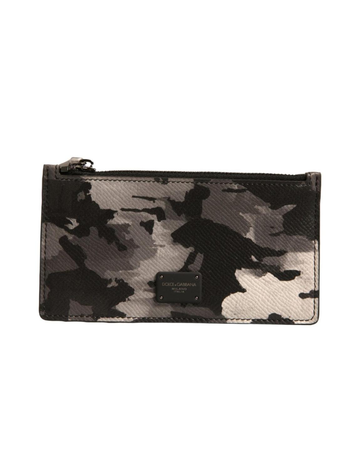 Camouflage Print Card Holder - Multicolor Wallets main product photo