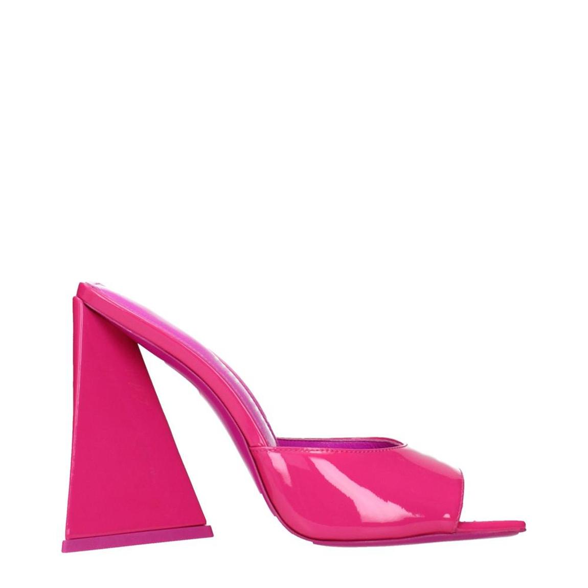 Patent Leather Open Toe High Heel Sandals Wo - Pink main product photo