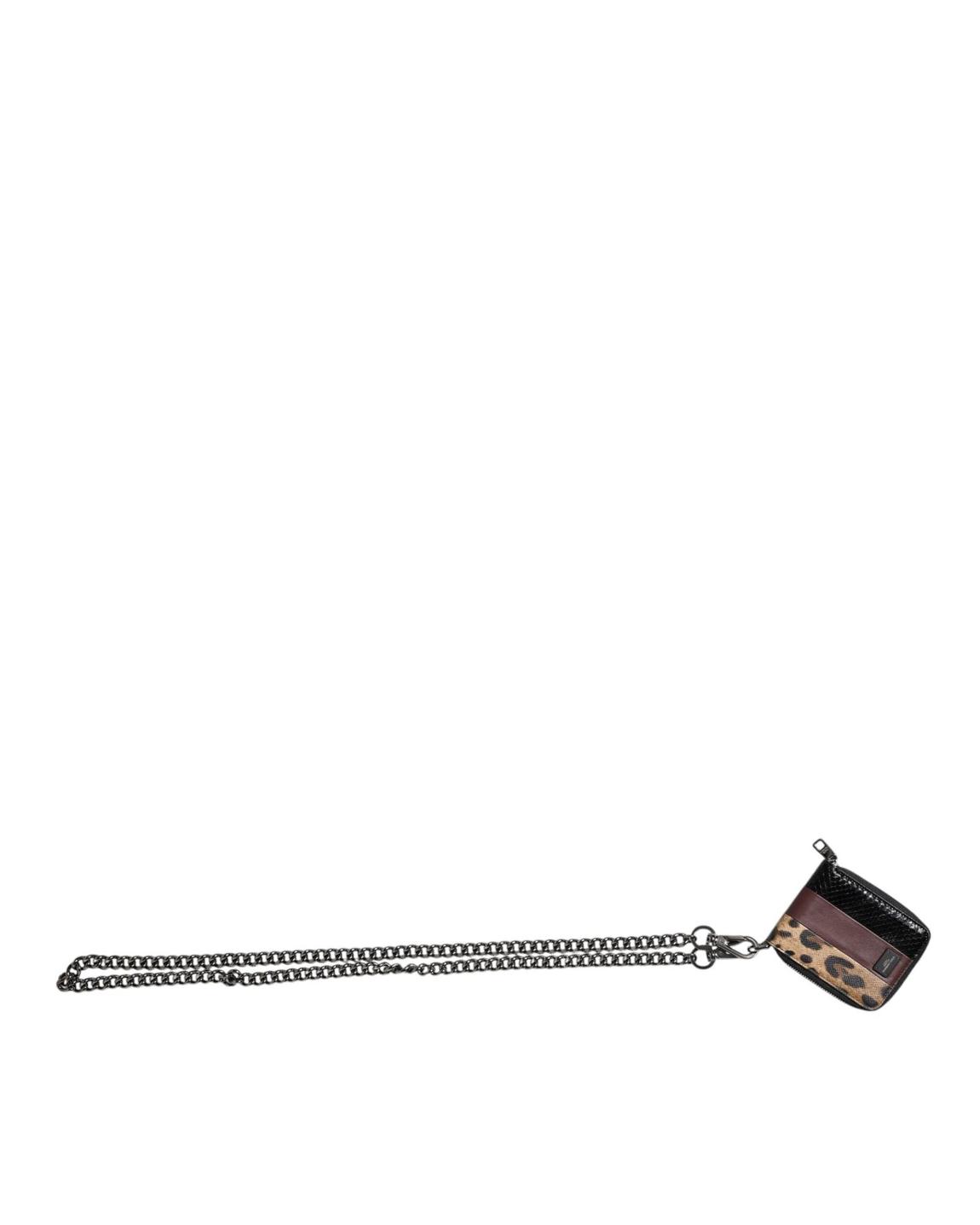 Chain Wallet Leopard Print Style - Multicolor main product photo